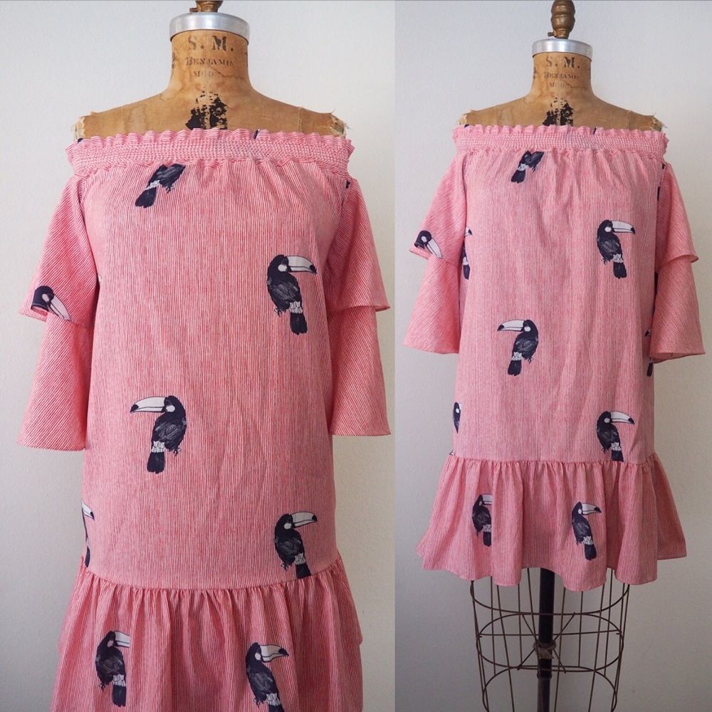 ZARA novelty toucan dress - Picture 4 of 4